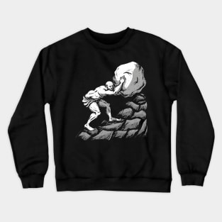 Sisyphean Struggle, Rolling with Difficulty Crewneck Sweatshirt